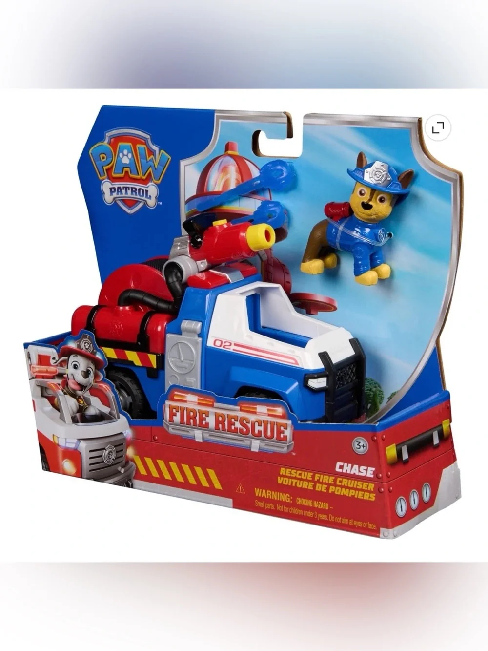 PAW Patrol Fire Rescue: Chase Rescue Fire Cruiser with Figure, Launcher & Access